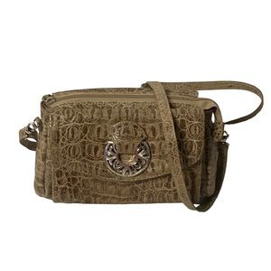 Brighton organizer croc leather crossbody purse (BF)